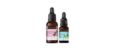 Soulflower Rosemary Essential Oil & Tea Tree Essential Oil For Acne at ₹899