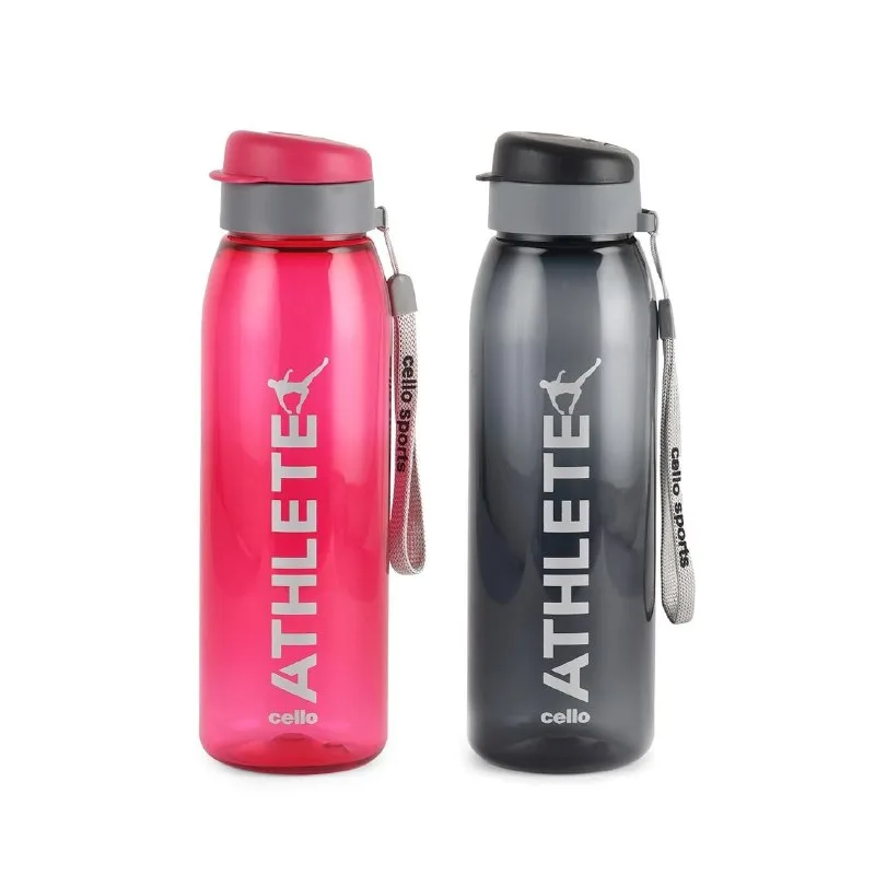 CELLO Athlete Water Bottles Set of 2 Pcs For Daily Use, 800 ml Each Multicolor at ₹199