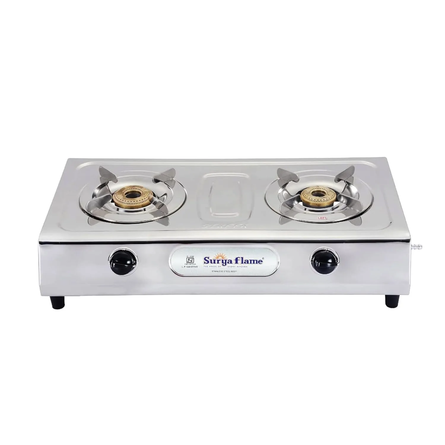 Surya Flame Majestic 2 Burner Stainless Steel Gas Stove at ₹2,299