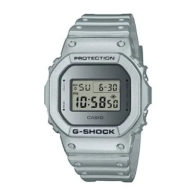 Casio G-Shock DW-5600FF-8DR Silver Digital Dial Silver Resin at ₹5,596