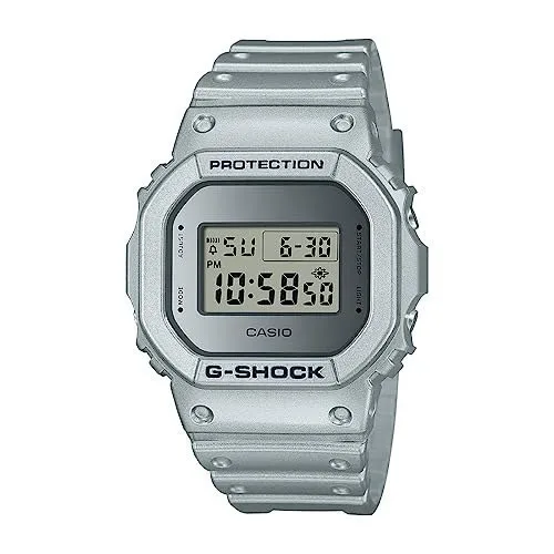 Casio G-Shock DW-5600FF-8DR Silver Digital Dial Silver Resin at ₹5,596