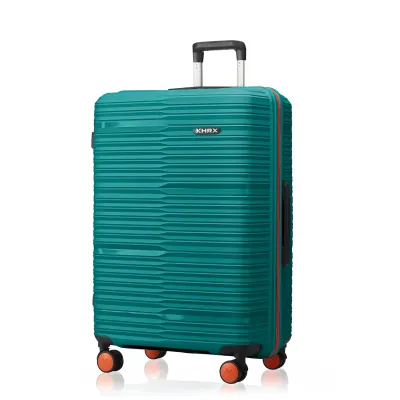 HRX Zanzibar Medium Size Teal Polypropylene Hard Shell Suitcase - Premium Travel Trolley Bag with 8 Spinner Wheels at ₹1,399