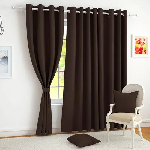 Story 100% True Blackout Long Door Curtains 8 Feet Set at ₹1,221