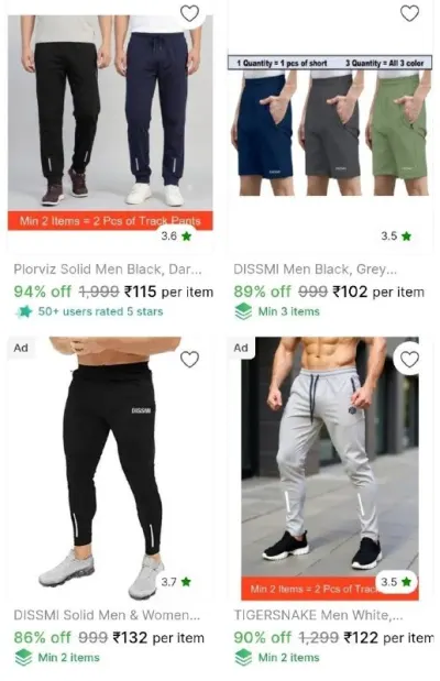 Mene Bottom Wears from ₹102