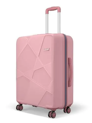 Safari Pentagon Pro 8 Wheels 65cm Medium Size Trolley Bag, Hard Case Polypropylene, 360º Wheeling Small Check in Luggage, Suitcase for Trave at ₹1,599