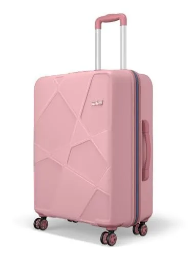 Safari Pentagon Pro 8 Wheels 65cm Medium Size Trolley Bag, Hard Case Polypropylene, 360º Wheeling Small Check in Luggage, Suitcase for Trave at ₹1,599