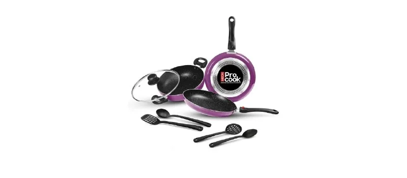 Milton Pro Cook Induction Cookware Gas Stove Set of 7 at ₹1,899