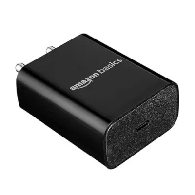 Amazon Basics 25W Compact Wall Charger | Type-C Fast Charging Adapter for Samsung, Xiaomi Phones and iPhone (Black, Without Cable) at ₹349