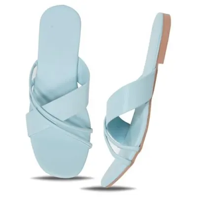 IndieStride Women's Lightweight Flip Flops | Comfortable Daily Wear Chappals | Soft Insole Slip-On Slippers for Girls & Women at ₹329