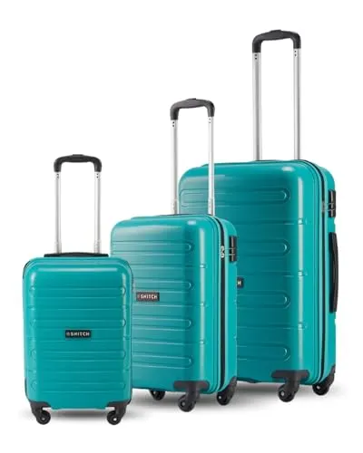 SNITCH Loop 3Pc Set Teal Polypropylene Hard Travel Suitcase at ₹3,599