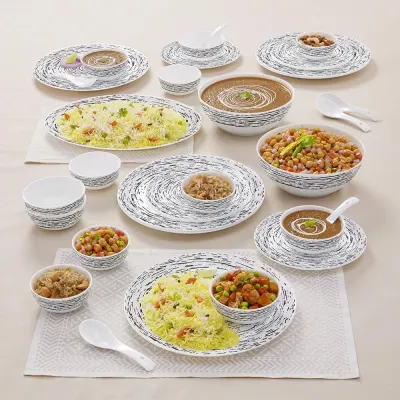 Larah By Borosil Dinner Set 33 Pcs at ₹1,427