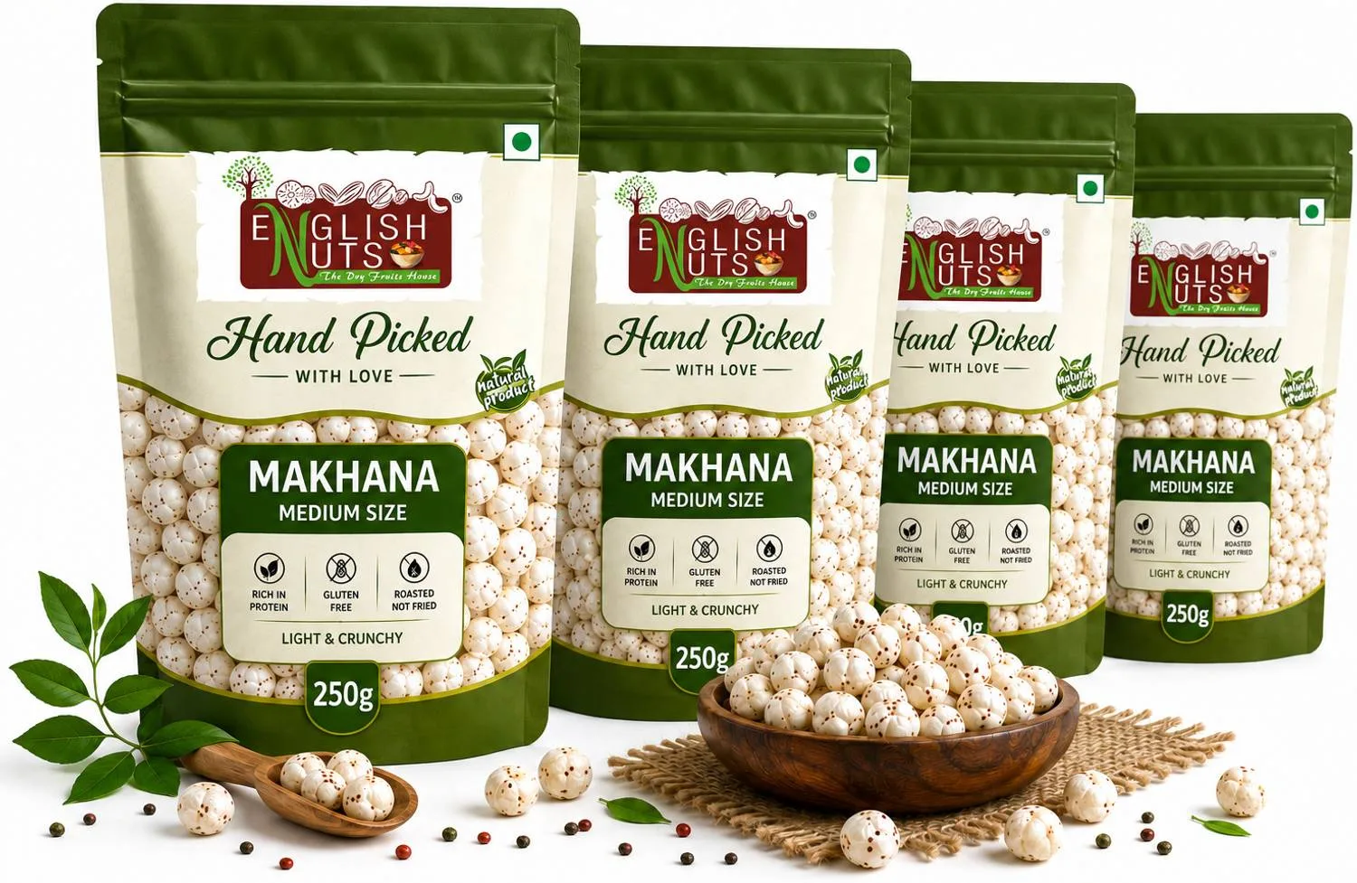 Makhana, 1 Kg (250g x 4) at ₹684