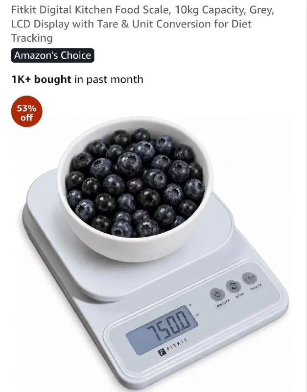 Grab: Upto 55% OFF on Digital Weighing Scales