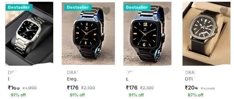 Upto 91% Off On Watches + Coupon