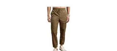 Highlander Men's Cargo Jogger Trousers at ₹283