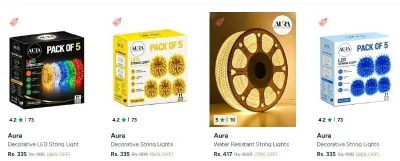 String lights at ₹135