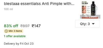 blestaaa essentialss Anti Pimple at ₹147