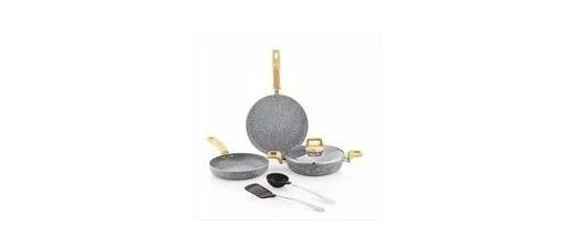 Amazon Basics Granite Finish Non Stick 5 Pcs Induction Base at ₹945