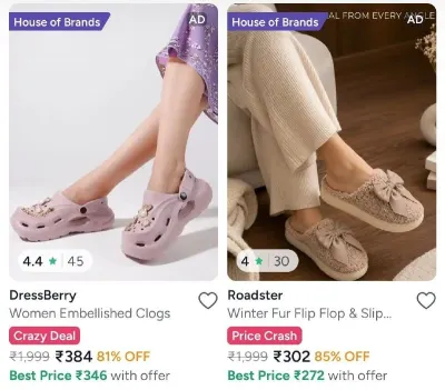 MYNTRA FOOTWEAR STEALS
