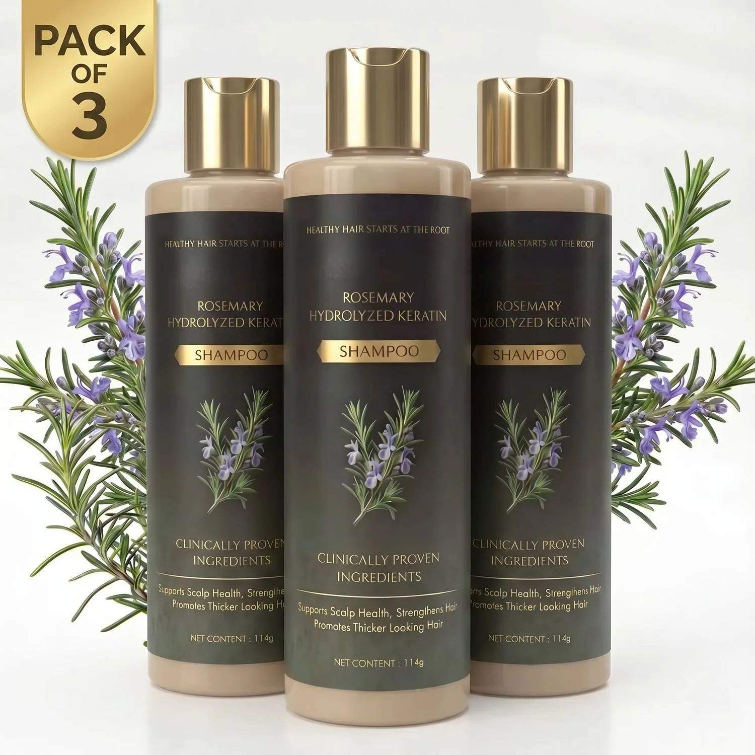 KRISHNAVI Rosemary Shampoo (Pack of 3) at ₹65