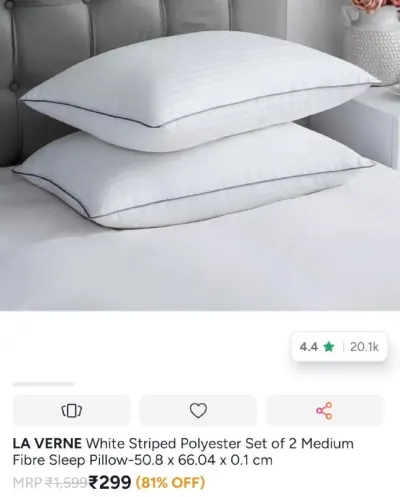 Set of 2 pillows