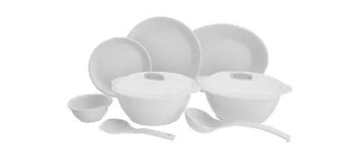 SignoraWare BPA Free Plastic Round Dinner Set | Microwave Sa at ₹1,067