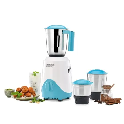 USHA Rapidmix 500-Watt Copper Motor Mixer Grinder With 3 Jars And 2 Years Product Warranty & 5 Years Motor Warranty at ₹2,199