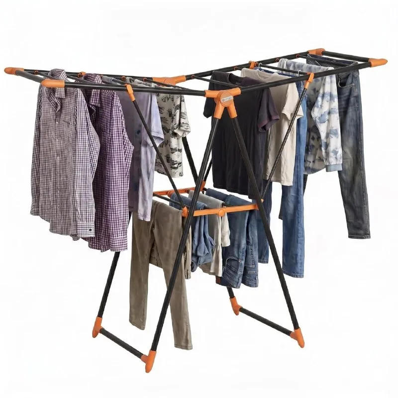 BonKaso Breeze Foldable Cloth Drying Stand, 137 x 50.5 x 95 cm, 3 kg at ₹1,129