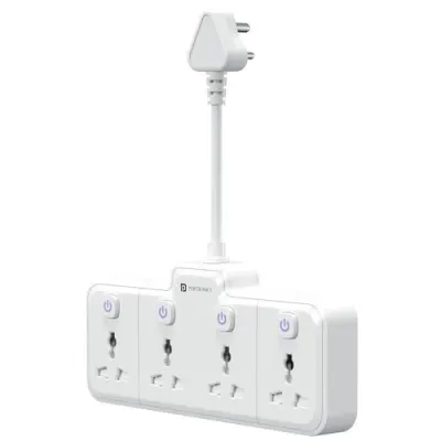 Portronics 2500W Power Plate Pro 4-in-1 Power Extender with 4 Universal Sockets, Individual Switches, 180° Flexible Cord, Child Safety Shutt at ₹569