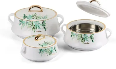 Cello Midas Pack of 3 Thermoware Casserole Set at ₹629