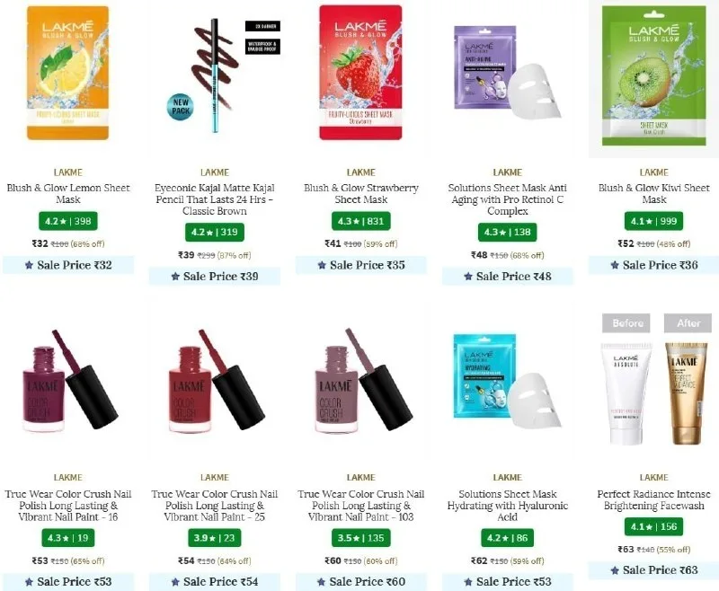 LAKME Beauty Products Loot