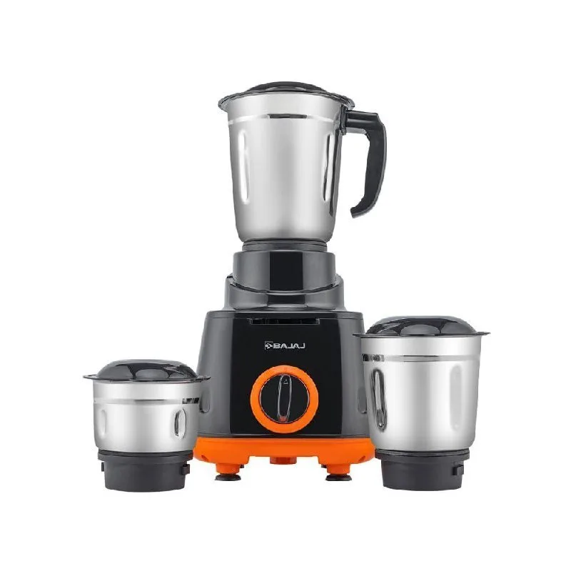 Bajaj Rex 500W Mixer Grinder | 3 Stainless Steel Jars with Multifunctional Blades at ₹1,699