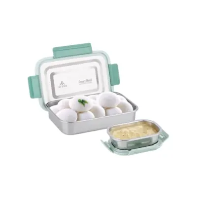ATTRO Smart Meal Medium Stainless Steel Lunch Box at ₹265