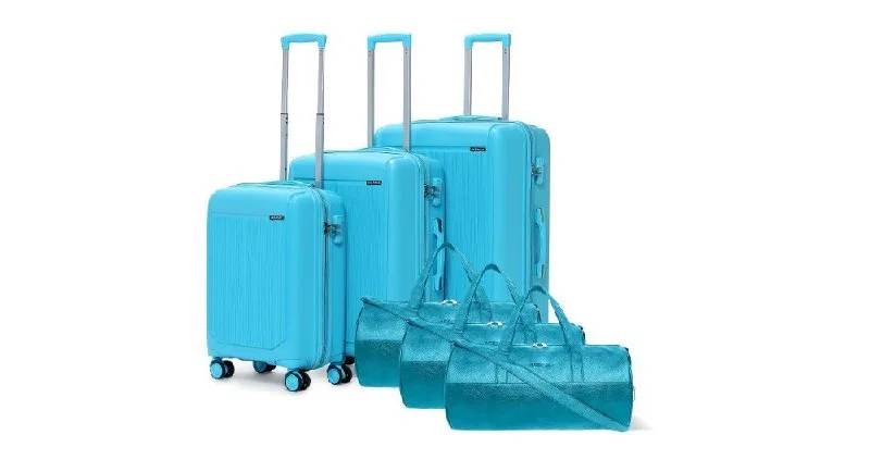 VLITE Megatron 6-Piece Family Set – 3 Duffle Bags + 3 Trolley at ₹4,229