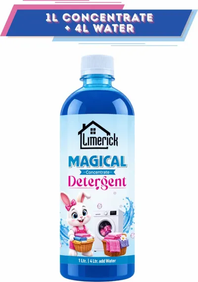LIMERICK Magical Pro Care Concentrated Laundry Liquid 1L Fresh Liquid Detergent at ₹174