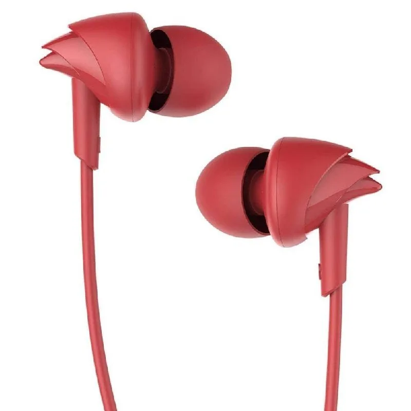 boAt Bassheads 100 in Ear Wired Earphones with Mic(Furious Red) at ₹279