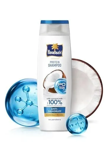 Parachute Advansed Anti-Dandruff Shampoo with Coconut Milk & PO Tech | Up to 100% Dandruff protection | for Strong Healthy Scalp | Paraben f at ₹100