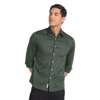 U.S. POLO ASSN. Men's Cotton Regular Fit Shirt at ₹599