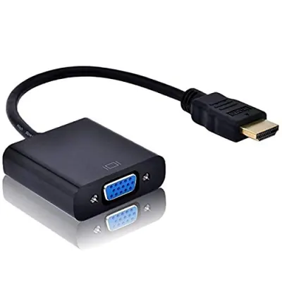 BigPlayer HDMI Male to VGA Female Video Converter Adapter Cable (Black) at ₹103