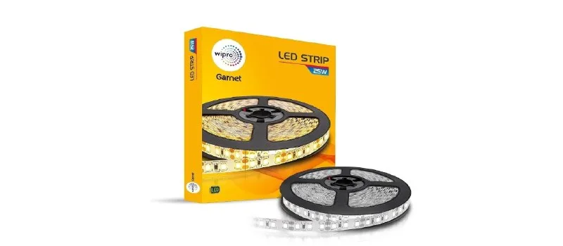 wipro Garnet 25W Led Strip Light|Neutral White|5 Meter Cove Light|300 LEDs|Strip Light for Home at ₹166