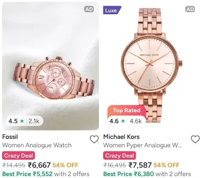 WATCHES LOOT ON MYNTRA!