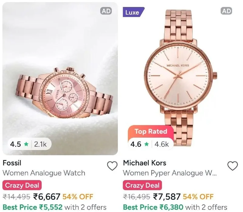 WATCHES LOOT ON MYNTRA!