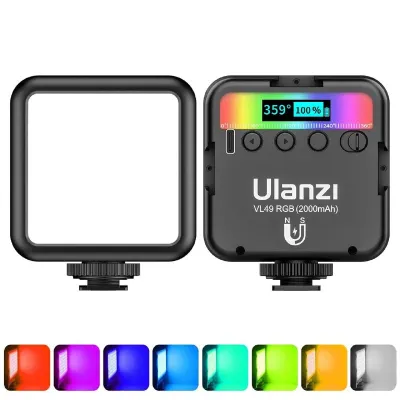 ULANZI VL49 RGB Video, LED Camera Light 360° Full Color Portable Photography Lighting at ₹1,999