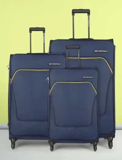 Metronaut Soft Body Set of 3 Luggage 4 Wheels - Supreme Combo Set (30inch+26inch+22inch) at ₹2,699