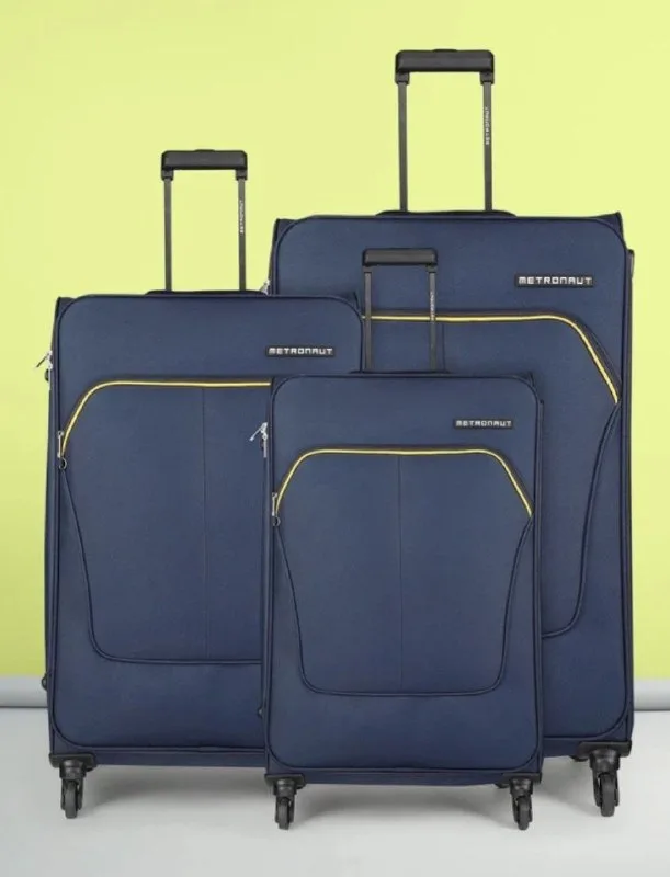 Metronaut Soft Body Set of 3 Luggage 4 Wheels - Supreme Combo Set (30inch+26inch+22inch) at ₹2,699