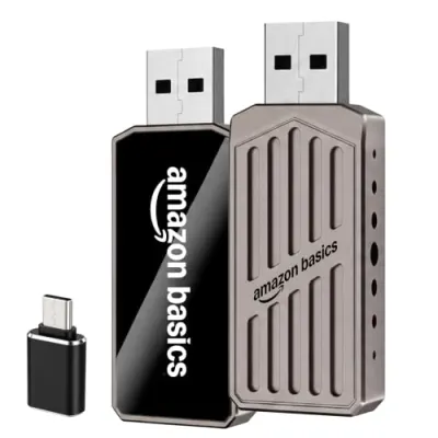Amazon Basics 2-in-1 Wireless CarPlay & Android Auto Adapter,Convert Wired to Wireless CarPlay Adapter,No Delay and Stable Control Mini Size at ₹1,171
