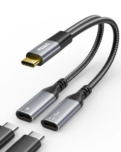 FEDUS 2-in-1 USB C Splitter 1 in 2 Out at ₹879