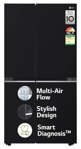 LG 655 L, 3 Star, Frost Free Smart Inverter Double Door Side by Side Refrigerator at ₹52,990