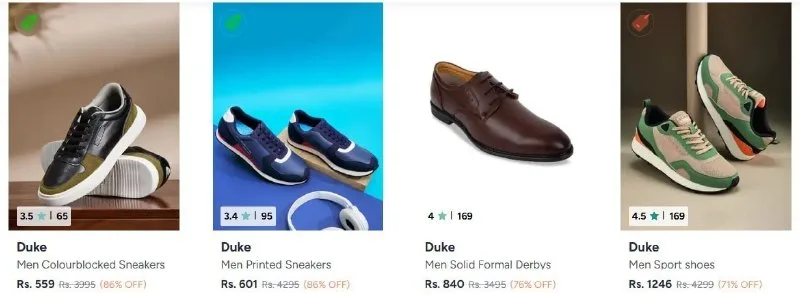 Upto 85% Off On Duke Shoes