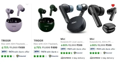 Top Brand Earbuds from ₹499